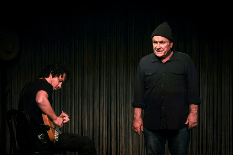 Ned Van Zandt and Mike Moore in LOST IN DEL VALLE (3). Photo by Lucas Noonan